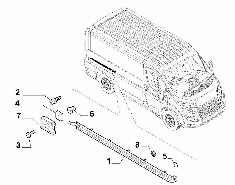 Направляюча правих зсувних дверей GP Citroen Jumper 2 (53302268) OR53302268 фото